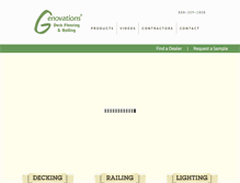 Tablet Screenshot of genovationsdeck.com